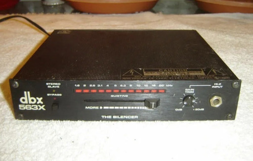 Dbx 563x, Silenciador, Reducción De Ruido, Preamp. De Inst.
