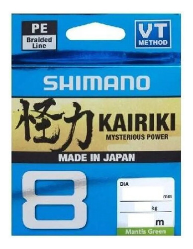 Linha Kairiki Shimano Multifilamento 8pl 300m 0.315mm 50lb