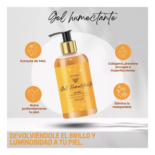 Set Corporal Gel Ducha Y Gel Humectante De Miel Zermat