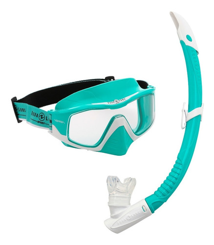 Kit Buceo Adulto Máscara Snorkel Aqua Lung Combo Versa Amv