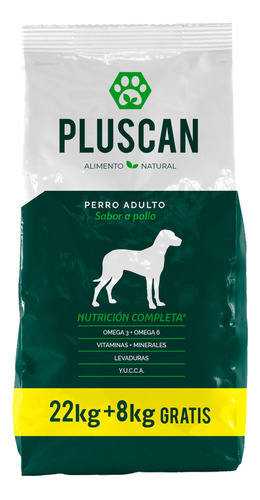 Comida Perro Adulto Pluscan 30 Kg + Regalo / Mundo Mascota