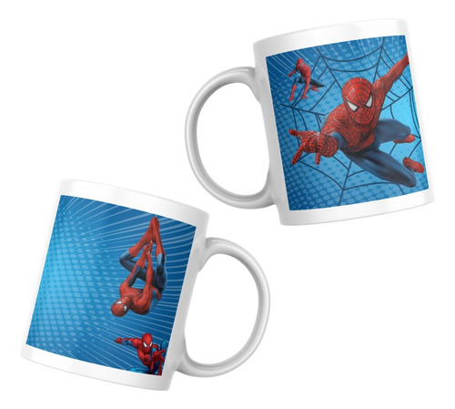 Souvenir Para Cumpleaños Tazas Personalizadas Con Personajes Spider Man