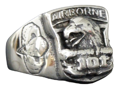 Anillo Militar 101a. Airborne Paracaidistas Ee. Uu. Us Army