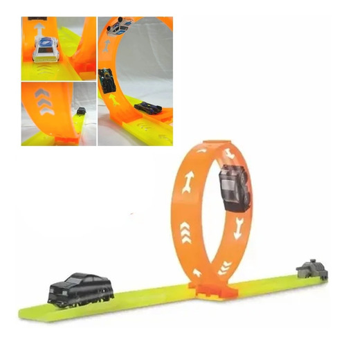 Super Pista Para Carrinho Hot Wheels Lançador Looping 360º Cor Colorido