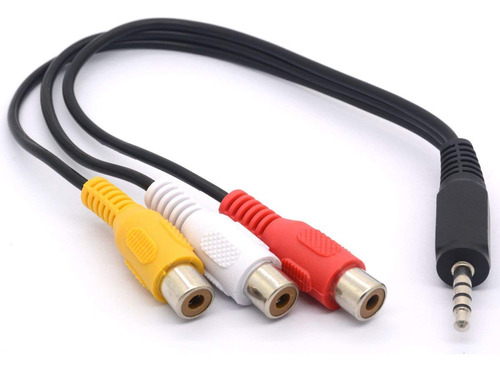 Cable Divisor De Audio De 3.5 A Rca, Cable Adaptador Mini Tr