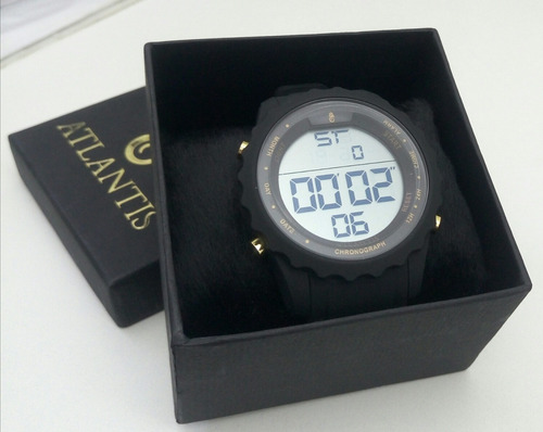 Relógio Masculino Digital Atlantis Mod.a-7457 Silicone.