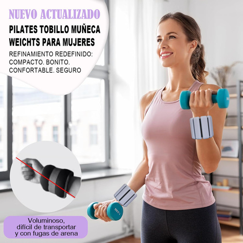 2pcs Polainas Para Tobillos Y Muñecas, 1x1 Lb Polainas De