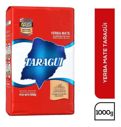 Yerba Mate Taragüi Con Palo 4flex 1kg