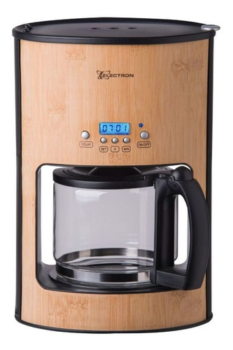 Cafetera Bambú Electron Ba7002 Programable 12tazas Color Negro