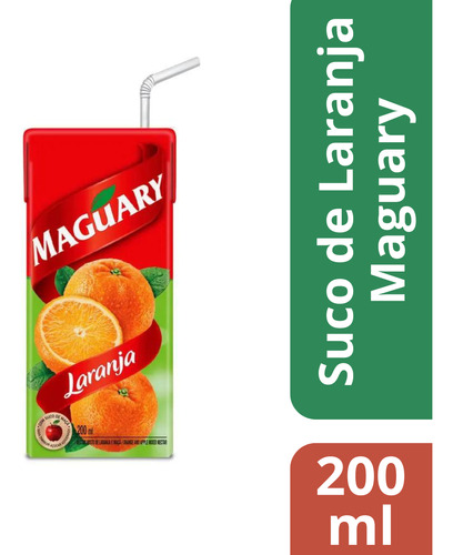 Maguary Sem Glúten suco líquido sabor laranja 200mL