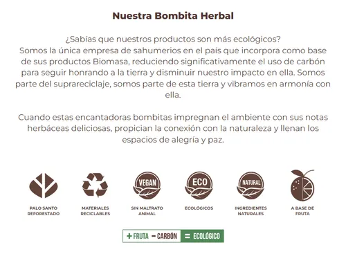 Bombita Defumación Herbal Bolsita X4 Sagrada Madre Elegir