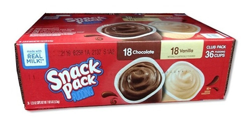 Puding Snack Pack 92 G X 36 Und - Kg a $526