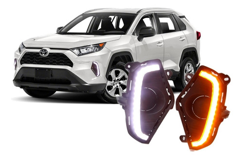 Biseles Led Drl Direccionales Toyota Rav4 2019
