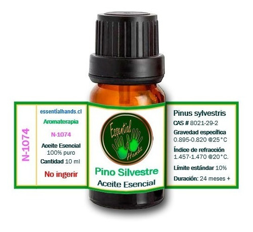 Imagen 2 de 2 de Pino Silvestre 10 Ml - Aceite Esencial - Aromaterapia