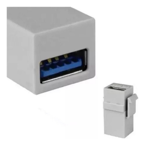 Kit C/10 Conectores Keystone Usb3.0 Embutir Espelho, Tomada