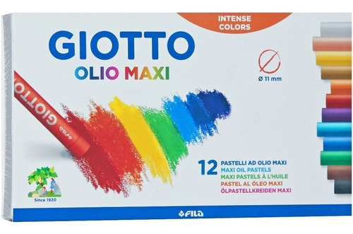 Pastel Al Oleo Giotto Olio Caja X 12 Colores