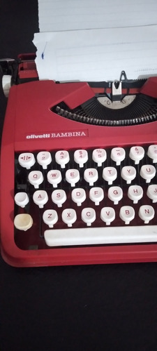 Maquina Escribir Olivetti Bambina Colec. Impecable Funciona 