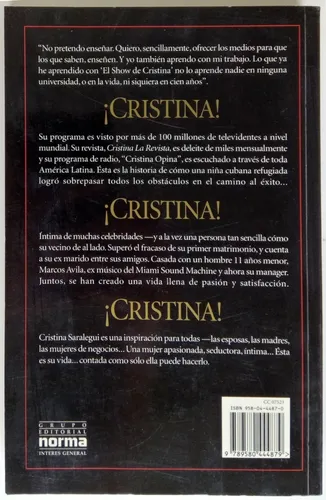 Cristina Saralegui Confidencias De Una Rubia Ed Norma Libro (Usado)