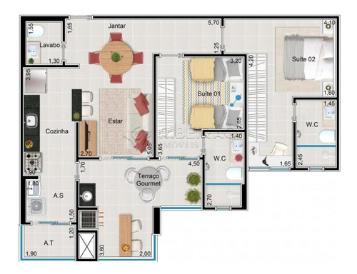 Imagem 3 de 10 de Apartamentos - Ref: V3454
