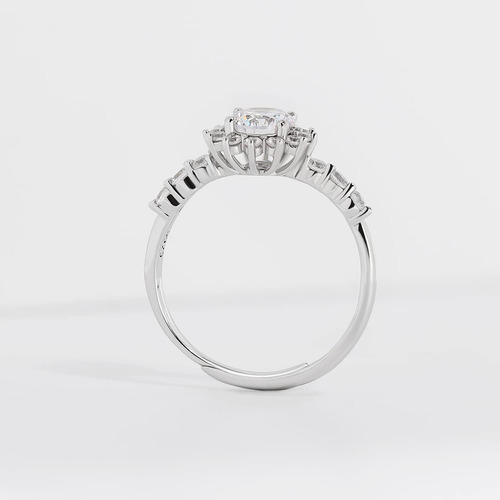 Anillo De Compromiso De Diamante Anillo Dainty De Decl...