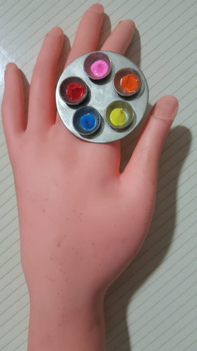 Paleta Anillo Mezclador Para Esmaltes Y Bases De Maquillaje