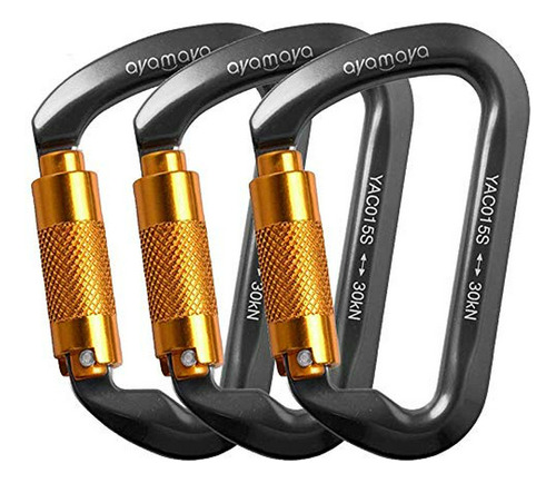 Ayamaya 30 Kn De Aluminio Tornillo / Twist Lock Escalada Mos