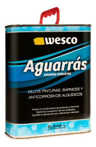 Aguarras Solvente Industrial Litro Wesco