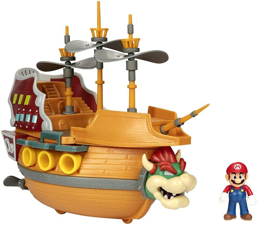 Super Mario Barco De Lujo Bowser Con Sonido +mario Original