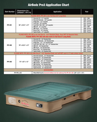Colchón Para Cama De Camión Pittman - Serie Pro3 - Colchón