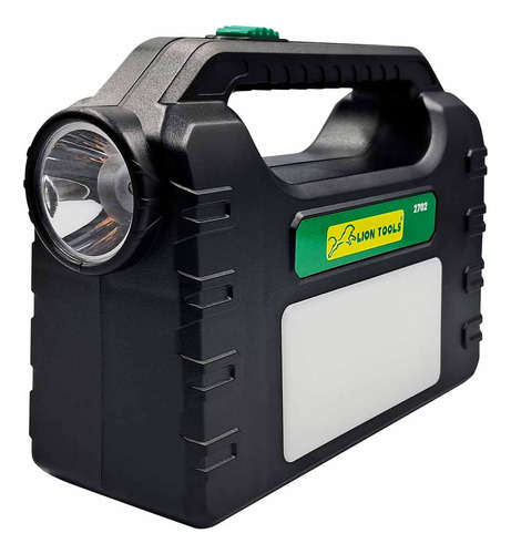 Kit Sistema De Iluminación Con Panel Solar 3w De 3 Focos Negro