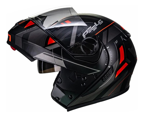 Capacete Peels U-rb2 Dynamic Preto-fosco/vermelho Promoção