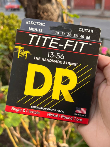 Cuerdas De Guitarra Dr Strings Tite Fit 013-56 Originales