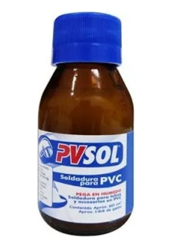 Soldadura Pega Para Uniones De Pvc  Pvsol 1/64 Agua Fria