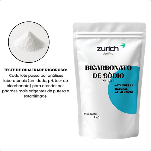 Bicarbonato De Sódio 1kg Industrial Alta Pureza Qualidade