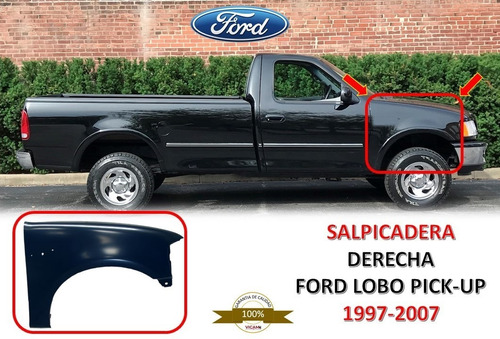 Guardafango Derecho Ford Lobo Pick-up 1997-2007