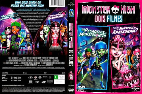 Monster High Os Pesadelos Monstros Se Apaixonam Dvd Lacrado