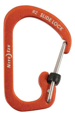 Mosquetón Slidelock® Carabiner #2 Naranja Aluminum Nite-ize