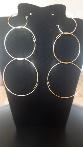 Imagem 4 de 4 de Kit Trio Argolas - Sa830br