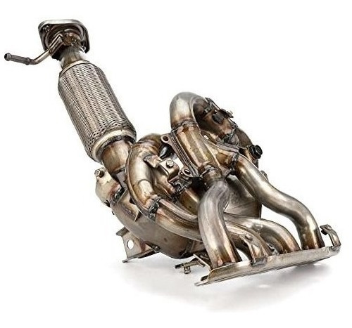 Fomiuzy High Flow Front Catalytic Converter With Integrated 