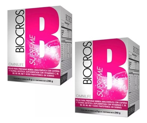 Biocros Supreme 2 Cajas 60 Sobr - Unidad a $91000