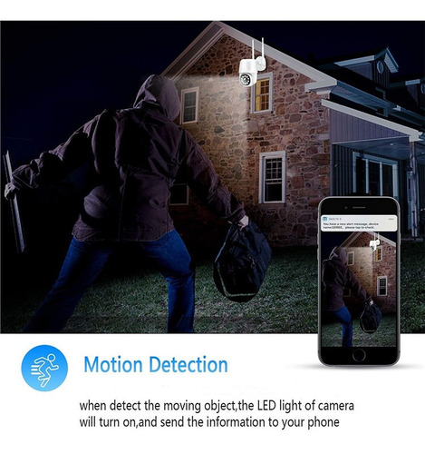 Camara Seguridad Wifi 360° Vision Nocturna Sensor Hd1080p