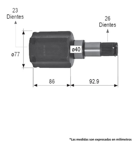 Espiga Lado Caja Izquierda Focus Europa 2010-2011 23x26