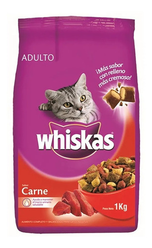  Whiskas Gatos Adultos Carne 10 Kg+ Obsequio + Envío