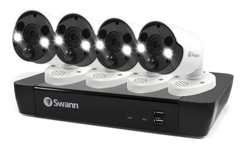 Swann Sistema Seguridad 4 Canales, 4 Cámaras C/2tb De 4k Msi