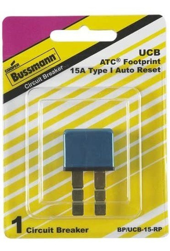 Bussmann (bp/ucb-15-rp) 15 amp Type-i Universal Circuito Di