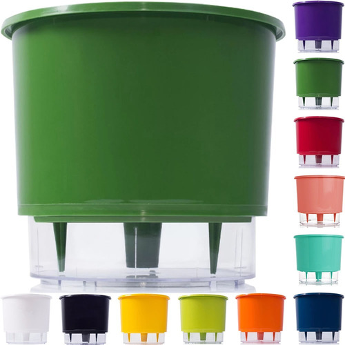 Imagem 1 de 5 de Vaso Raiz Auto Irrigável 12cm N2 Autoirrigável Planta Cores