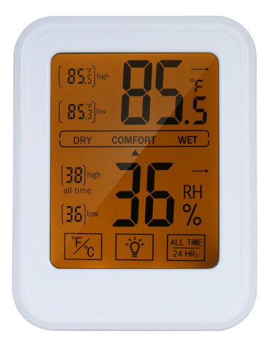 Termohigrómetro Digital Con Pantalla Y Retroiluminación