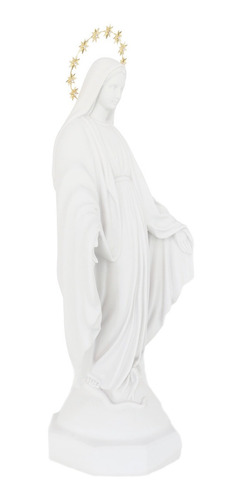 Imagem Nossa Senhora Das Graças 52cm - Pó Mármore C/ Auréola