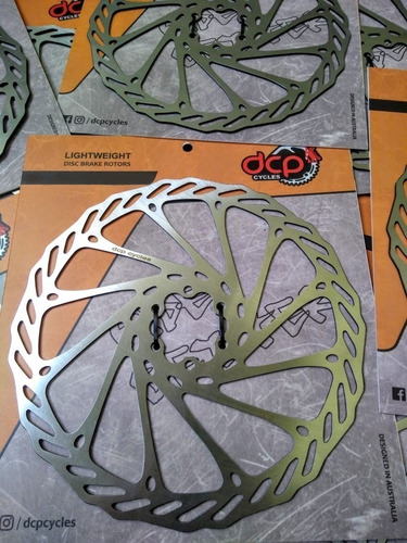 Imagen 4 de 5 de Disco Freno Bicicleta 180mm 6 Tornillos Dcp Acero Inoxidable
