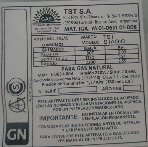 Anafe Eléctrico Tst Vitro 2 Hornallas Negro Negro